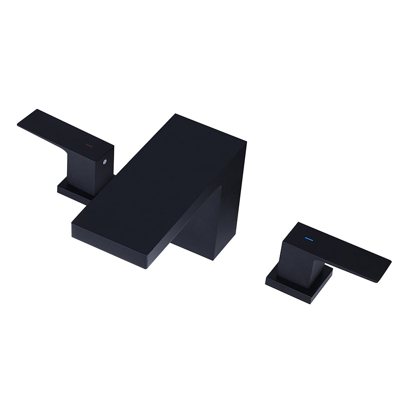 Modern Bathroom Faucet Rod Two-handle Waterfall Bathtub Faucet
