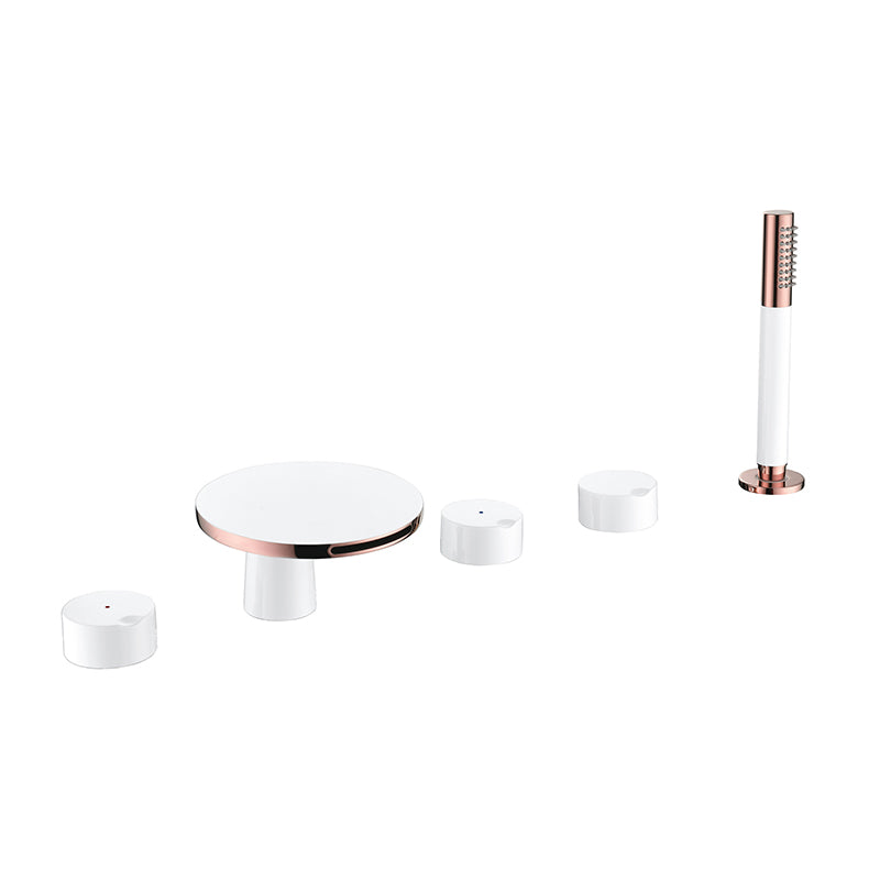 Bathroom Faucet Flush Mount Waterfall Knob Handle Bathtub Faucet