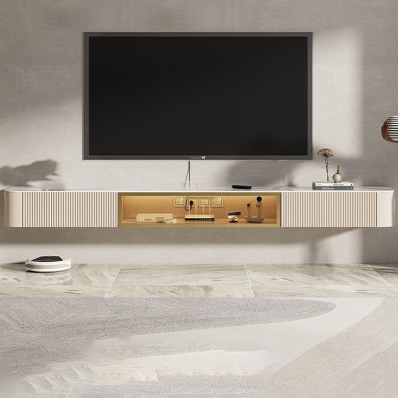 Contemporary TV Console Floating TV Media Console with Drawers