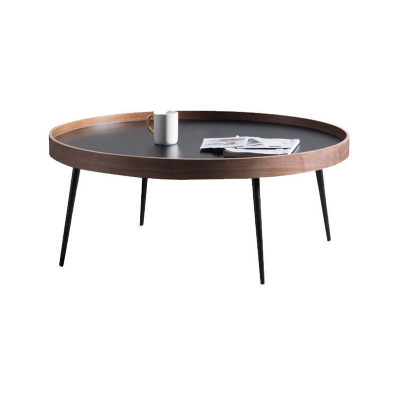 Contemporary Coffee Table 4 Legs Round Coffee Cocktail Table