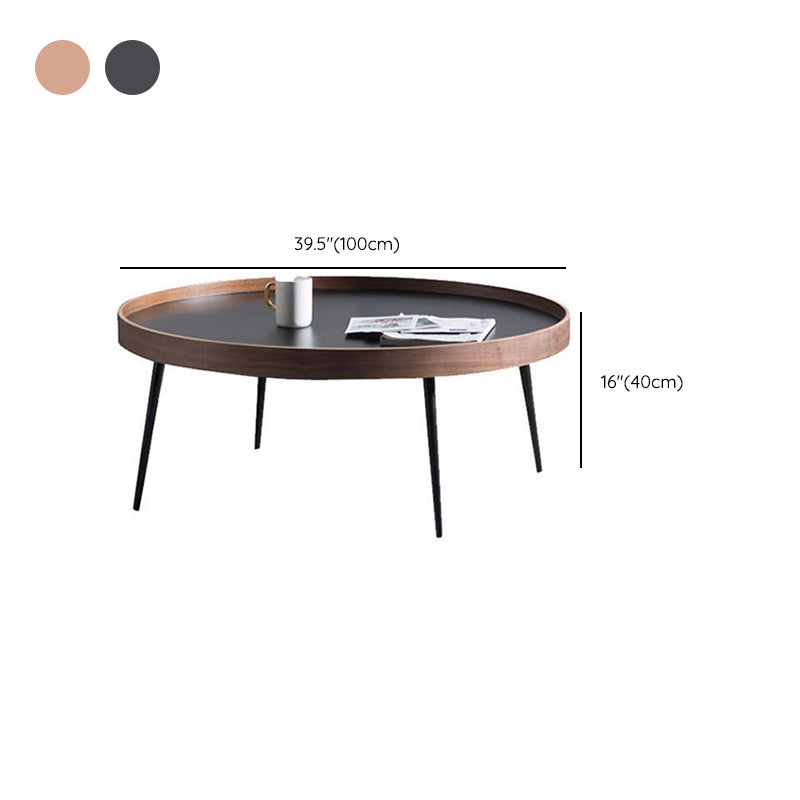 Contemporary Coffee Table 4 Legs Round Coffee Cocktail Table