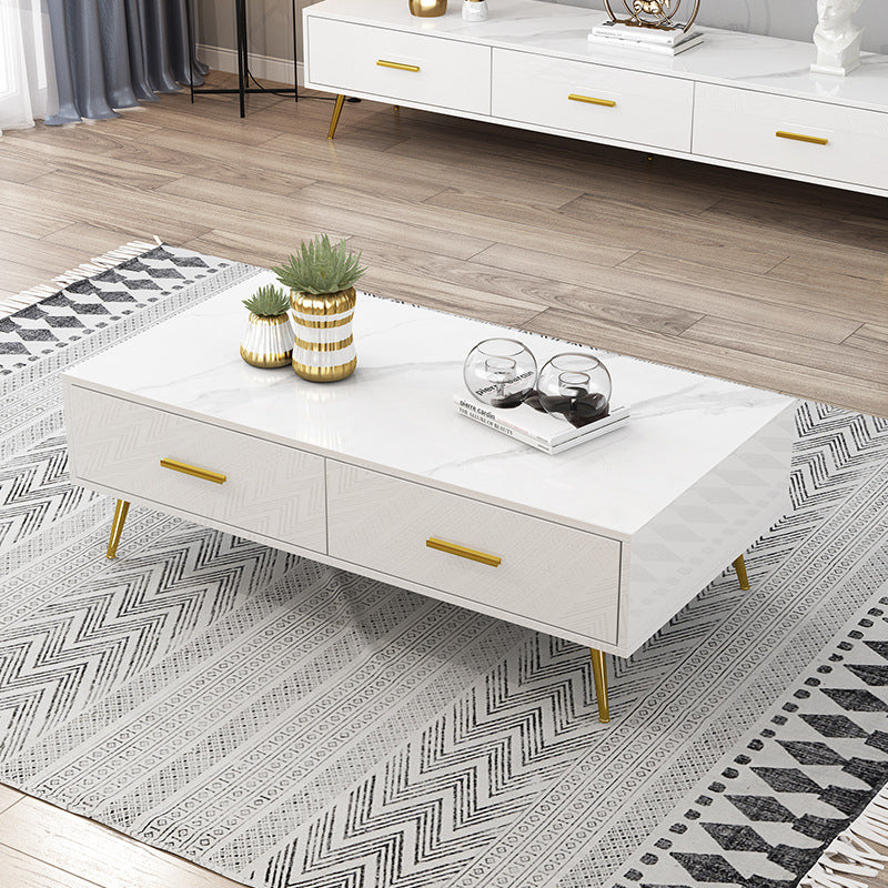 Glam Slate Coffee Table No Distressing Nesting Coffee Table Set
