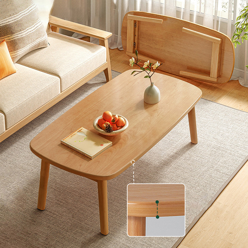 21" Wide Contemporary Coffee Table 4 Legs Single Coffee Cocktail Table