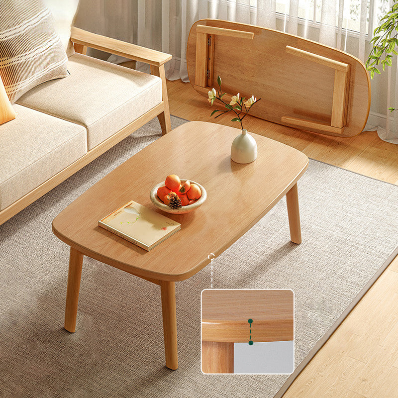21" Wide Contemporary Coffee Table 4 Legs Single Coffee Cocktail Table