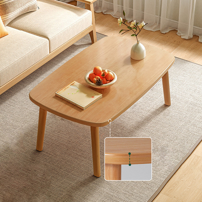 21" Wide Contemporary Coffee Table 4 Legs Single Coffee Cocktail Table