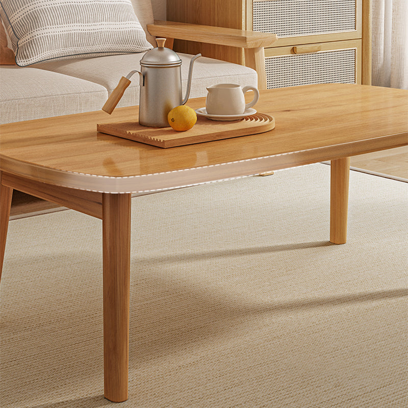 21" Wide Contemporary Coffee Table 4 Legs Single Coffee Cocktail Table