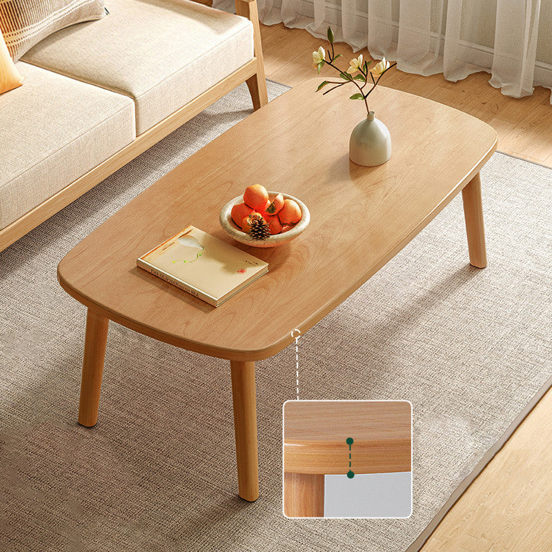 21" Wide Contemporary Coffee Table 4 Legs Single Coffee Cocktail Table