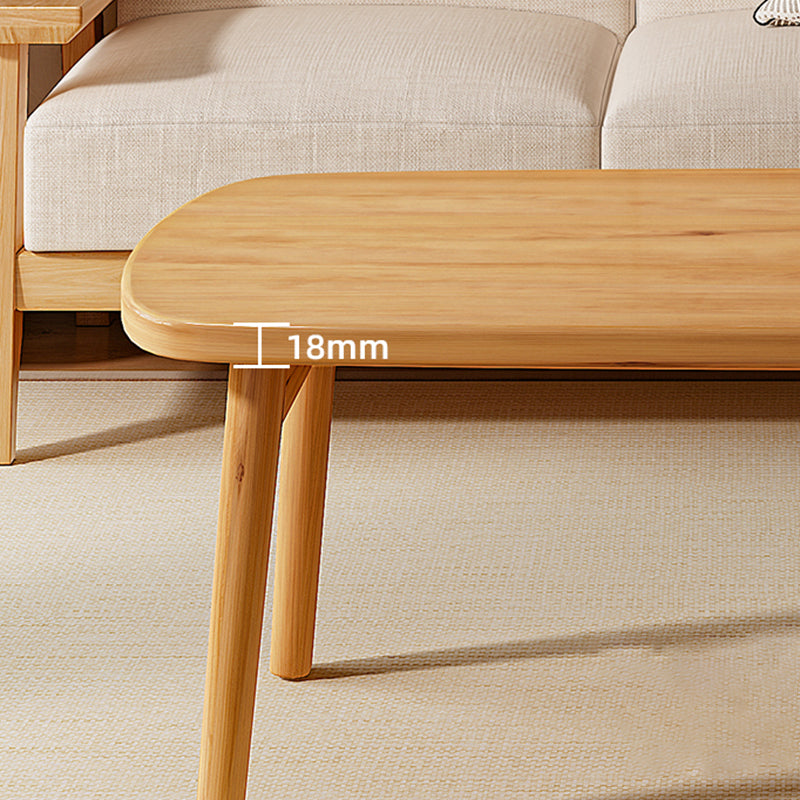 21" Wide Contemporary Coffee Table 4 Legs Single Coffee Cocktail Table