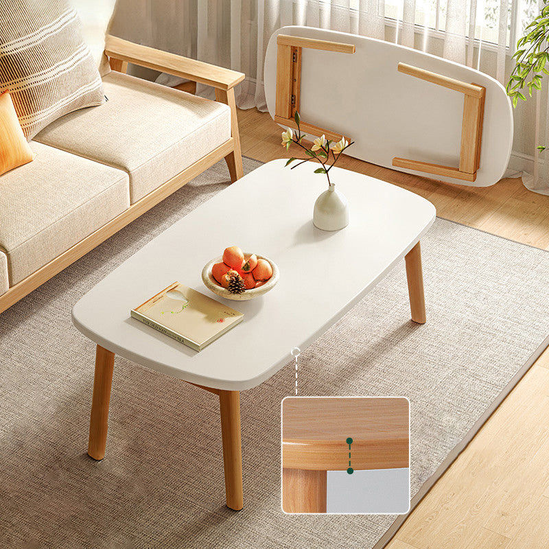 21" Wide Contemporary Coffee Table 4 Legs Single Coffee Cocktail Table