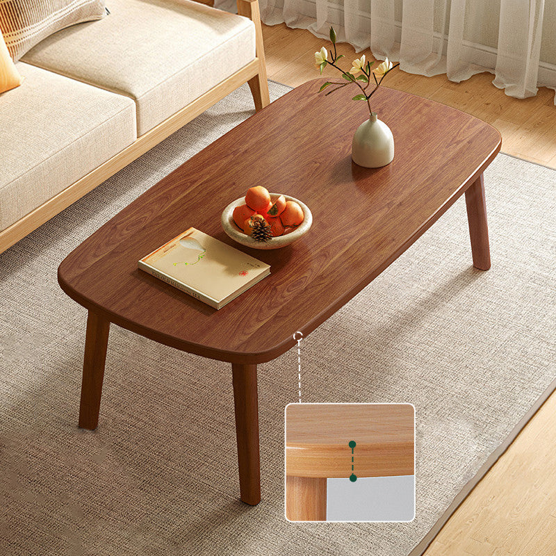 21" Wide Contemporary Coffee Table 4 Legs Single Coffee Cocktail Table