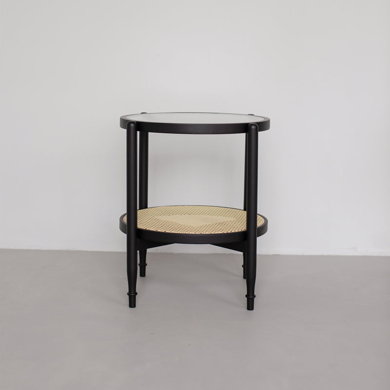 Tropical Coffee Table Solid Wood Black Coffee Cocktail Table