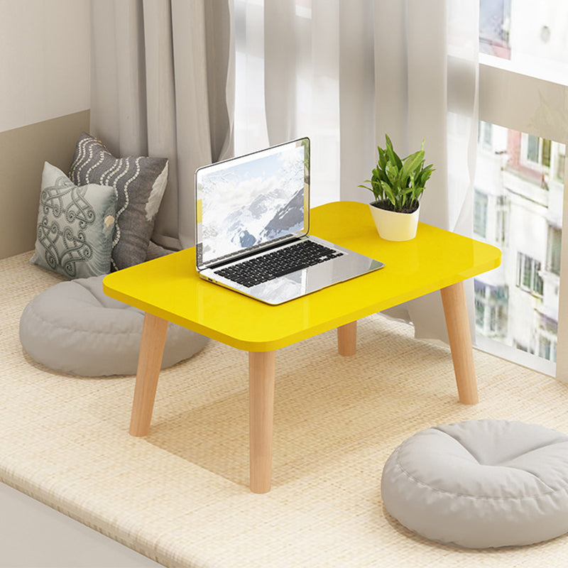 11"H Contemporary Coffee Table Wooden Single Coffee Cocktail Table