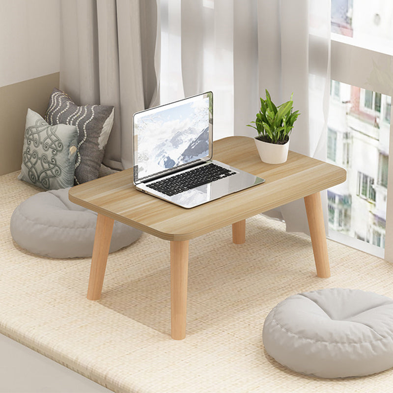 11"H Contemporary Coffee Table Wooden Single Coffee Cocktail Table