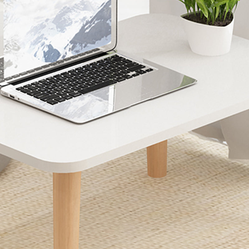 11"H Contemporary Coffee Table Wooden Single Coffee Cocktail Table
