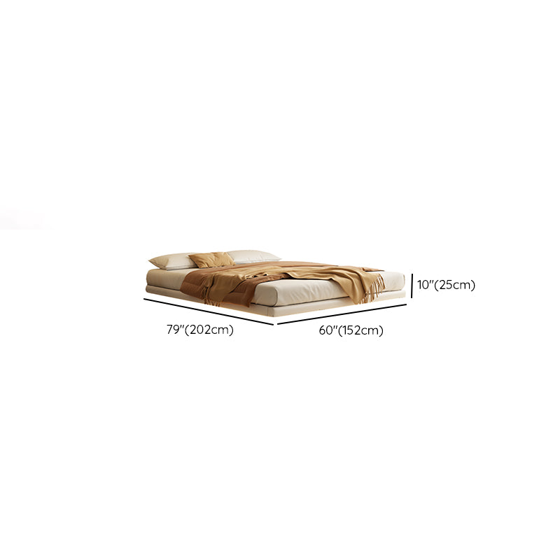 Platform Bed Frame Solid Wood Bed without Headboard and Footboard, Light Not Included