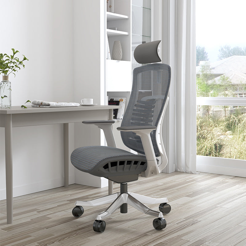 Modern Removable Arms Desk Chair No Distressing Office Chair with Wheels