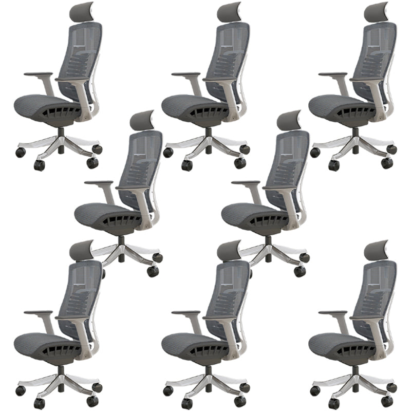 Modern Removable Arms Desk Chair No Distressing Office Chair with Wheels