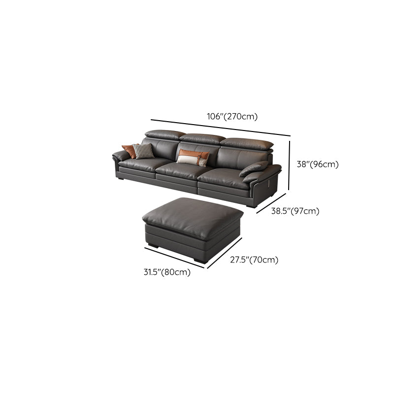Pillow Top Arm Sectional Sofa Industrial 37.79" Tall Sectional