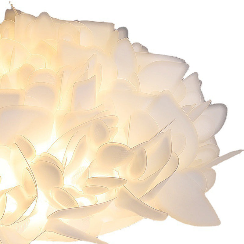 Modern Ceiling Lamp Creative LED Flush Mount Light Fixture with Plastic Shade for Bedroom