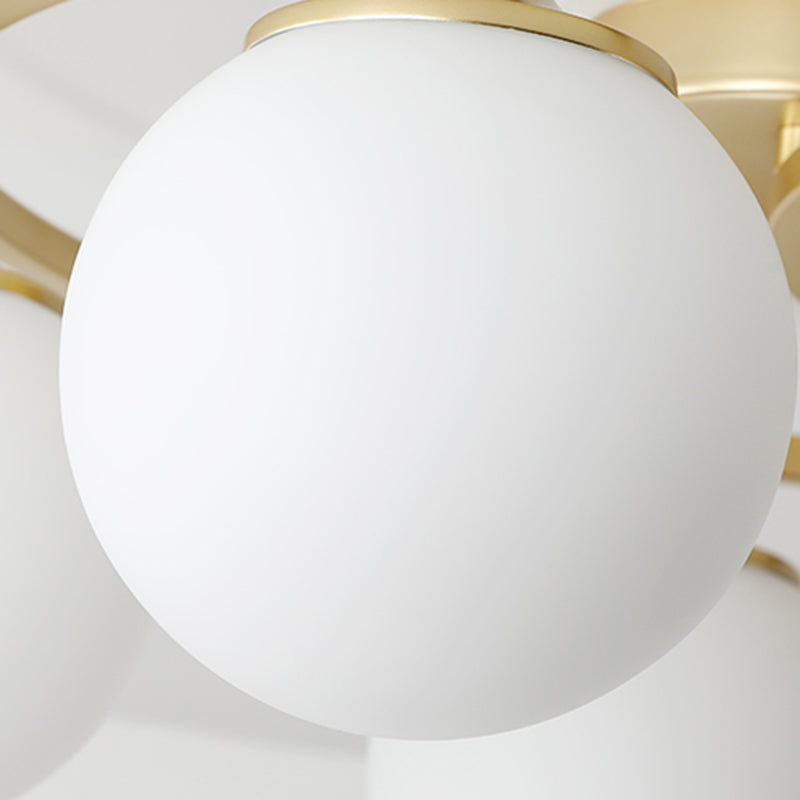 Modern Simple Ceiling Light Ball Shape Iron Ceiling Lamp for Bedroom
