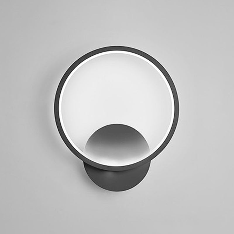 Single Modern White/Black Wall Mounted Sconce Unique Wall Light for Bedroom