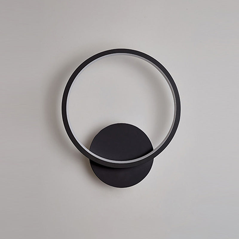 Single Modern White/Black Wall Mounted Sconce Unique Wall Light for Bedroom