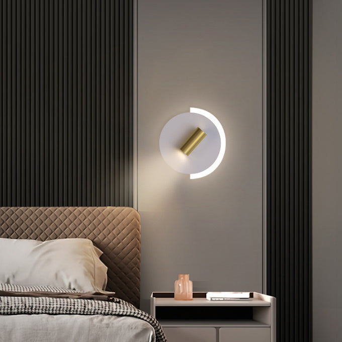Modern Rotatable Sconce Light Metal 2 Light Wall Lamp in White