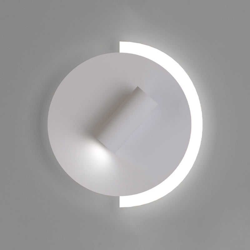 Modern Rotatable Sconce Light Metal 2 Light Wall Lamp in White