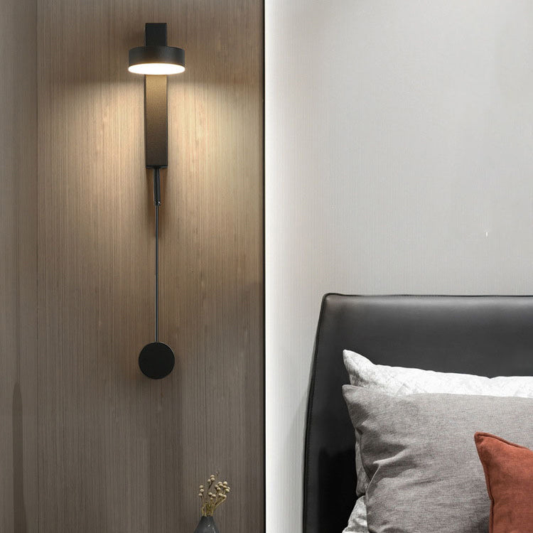 Modern Geometric Sconce Light Metal 1 Light Wall Lamp for Bedroom