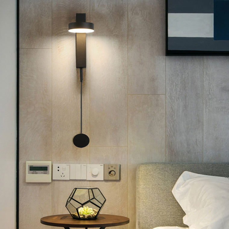 Modern Geometric Sconce Light Metal 1 Light Wall Lamp for Bedroom