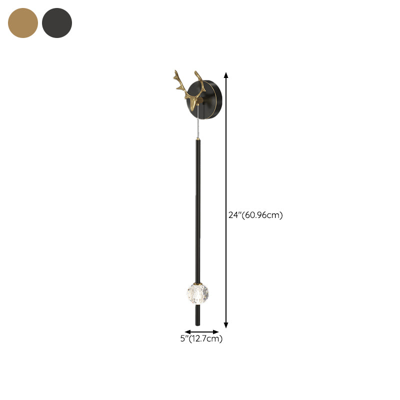 Modern Metal Wall Sconce LED Geometric Shape Wall Light with Acrylic Shade for Bedroom