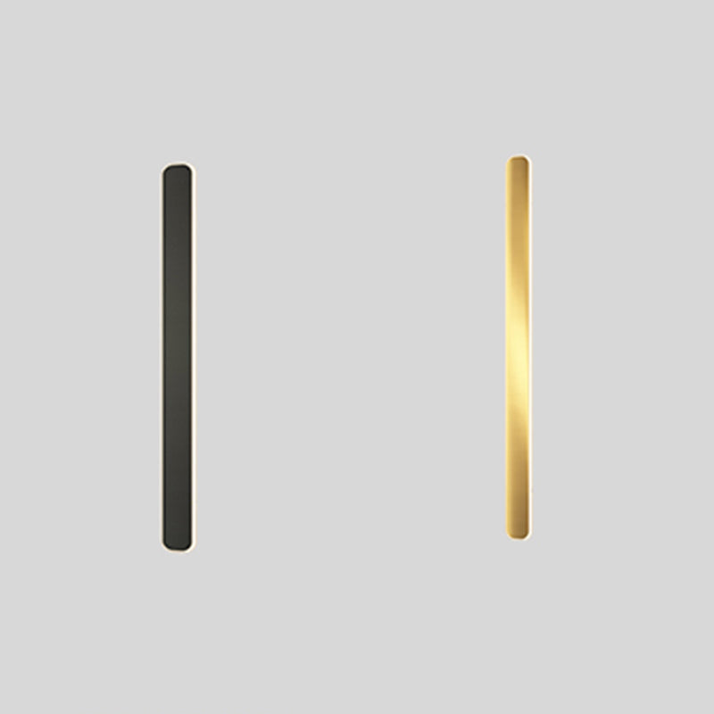 Modern Metal Wall Sconce Rectangle Shape Wall Light with Acrylic Shade for Bedroom