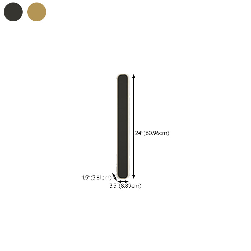 Modern Metal Wall Sconce Rectangle Shape Wall Light with Acrylic Shade for Bedroom