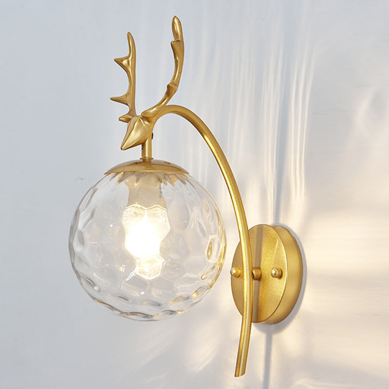 Modern Wall Sconce Lighting Glass 1 Light Wall Lighting Fixtures for Dining Room