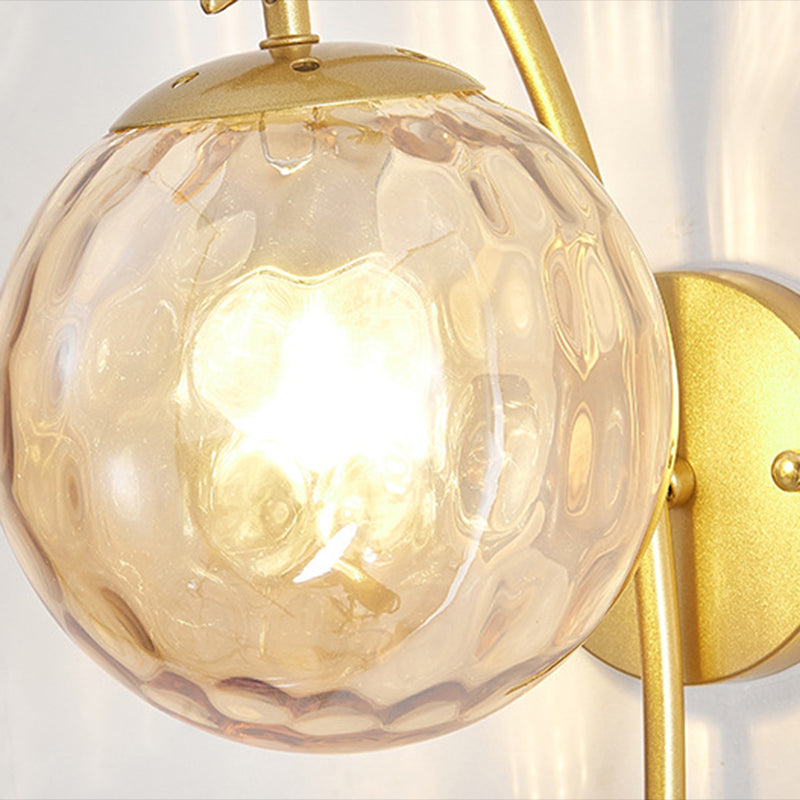 Modern Wall Sconce Lighting Glass 1 Light Wall Lighting Fixtures for Dining Room