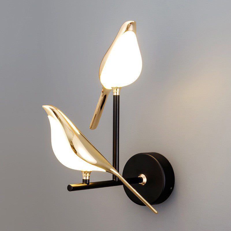 Modern 1/2-Light Wall Mounted Sconce Metal Unique Wall Light