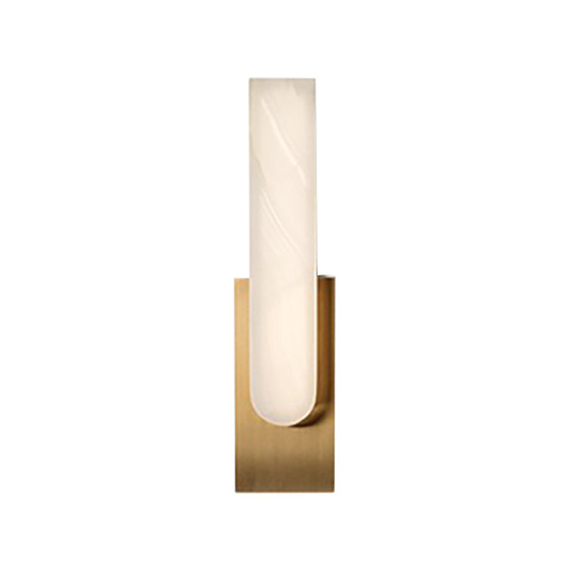 Post-Modern Wall Sconce Marble-Shade Sconce Light Fixture for Living Room
