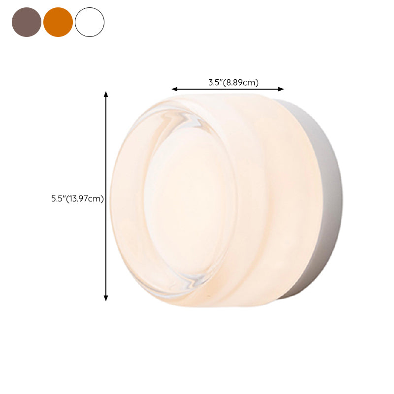 Modern Vanity Lighting Round Wall Light Fixture with Acrylic for Bathroom