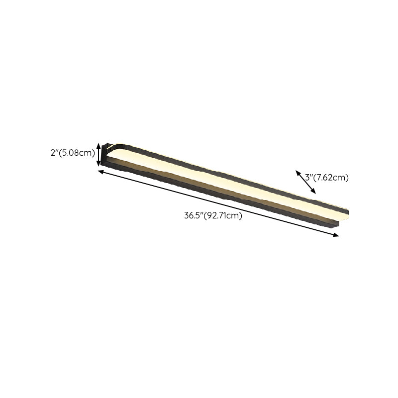 Minimalism Vanity Lighting Linear Metal Wall Light Fixture for Bathroom