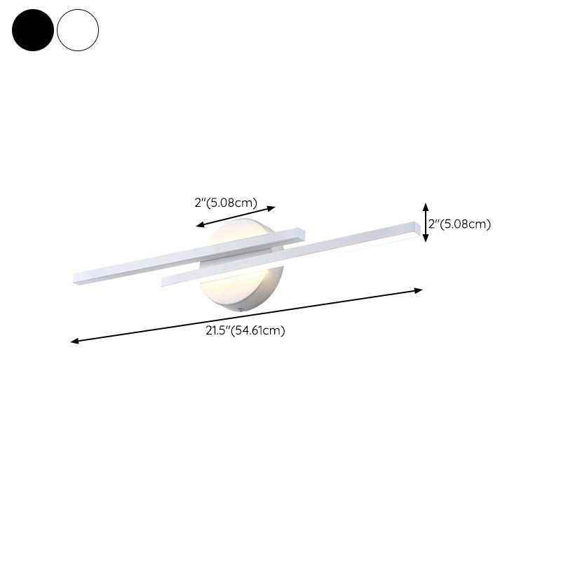 Minimalism Vanity Lighting Metal Wall Light Fixture for Bathroom