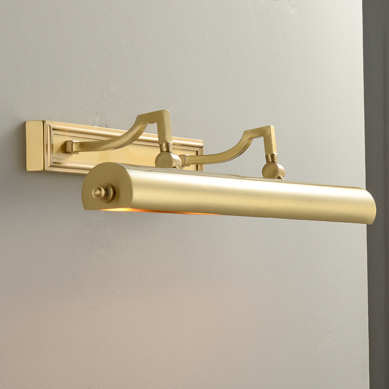Modern Vanity Lighting Copper Wall Light Fixture in Gold for Bathroom