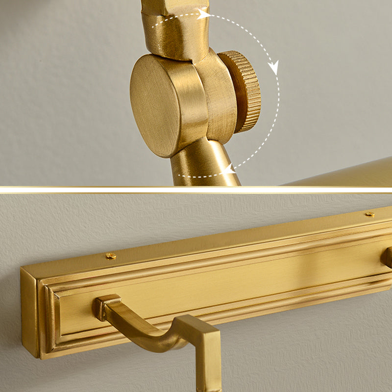 Modern Vanity Lighting Copper Wall Light Fixture in Gold for Bathroom