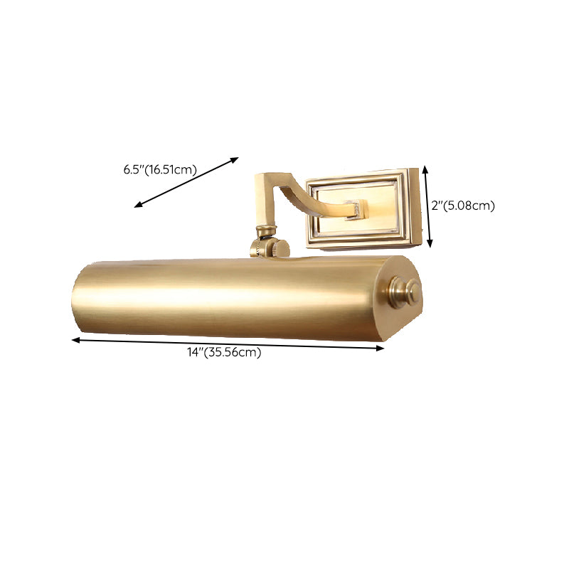 Modern Vanity Lighting Copper Wall Light Fixture in Gold for Bathroom