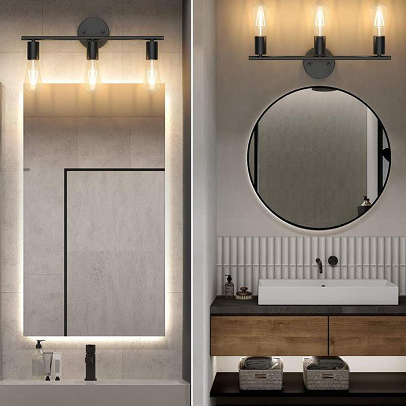 Multi - Light Bathroom Vanity Lighting Iron Industrial Bath Vanity without Shade