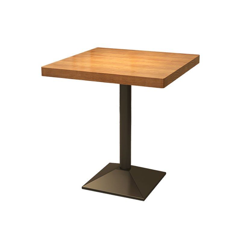 Solid Wood Industrial Dining Table Set 1/2/3/5 Pcs Light Brown Dinette Set