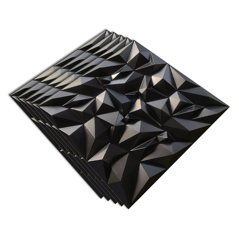 Modern Square Interior Wall Paneling Peel and Stick 3D Embossed Wall Paneling