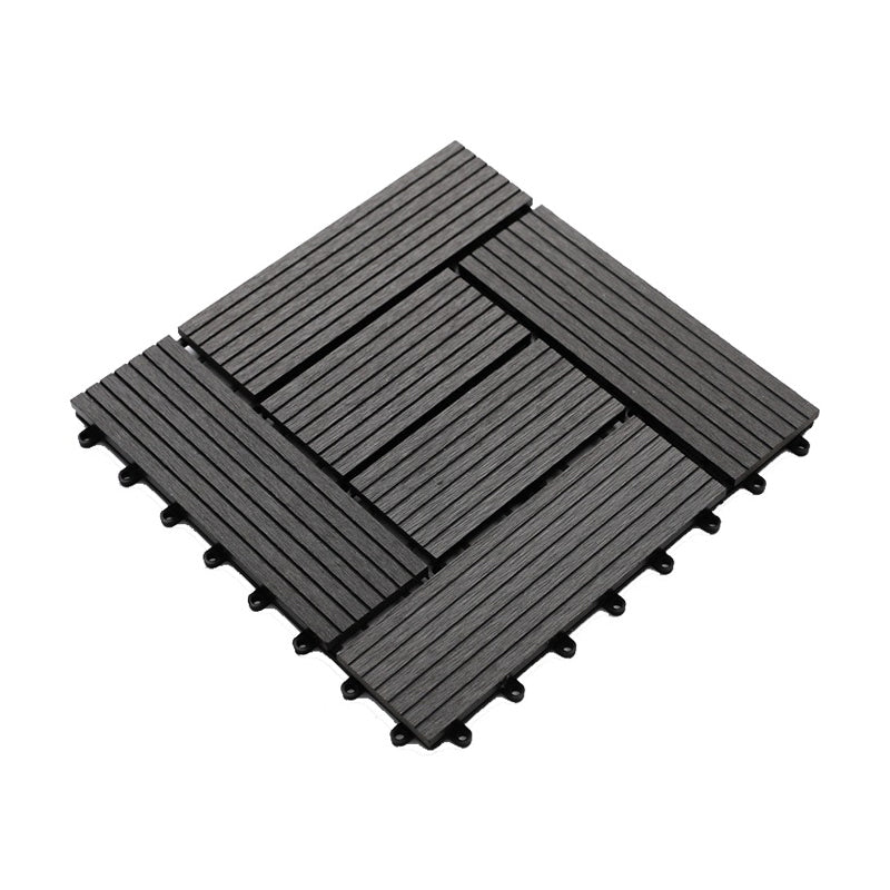 Floor Bullnose Click Lock Wire Brushed Wooden Flooring Tiles