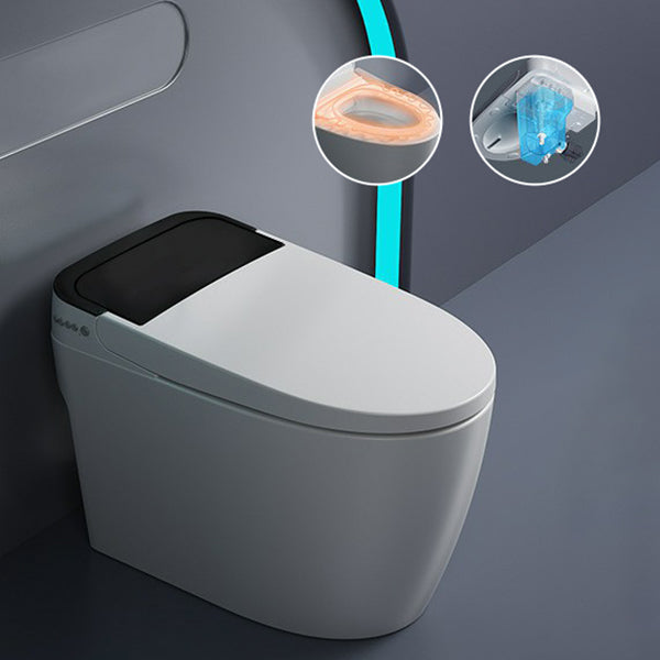 Modern Toilet Bowl All-In-One ABS Floor Mounted Siphon Jet Urine Toilet