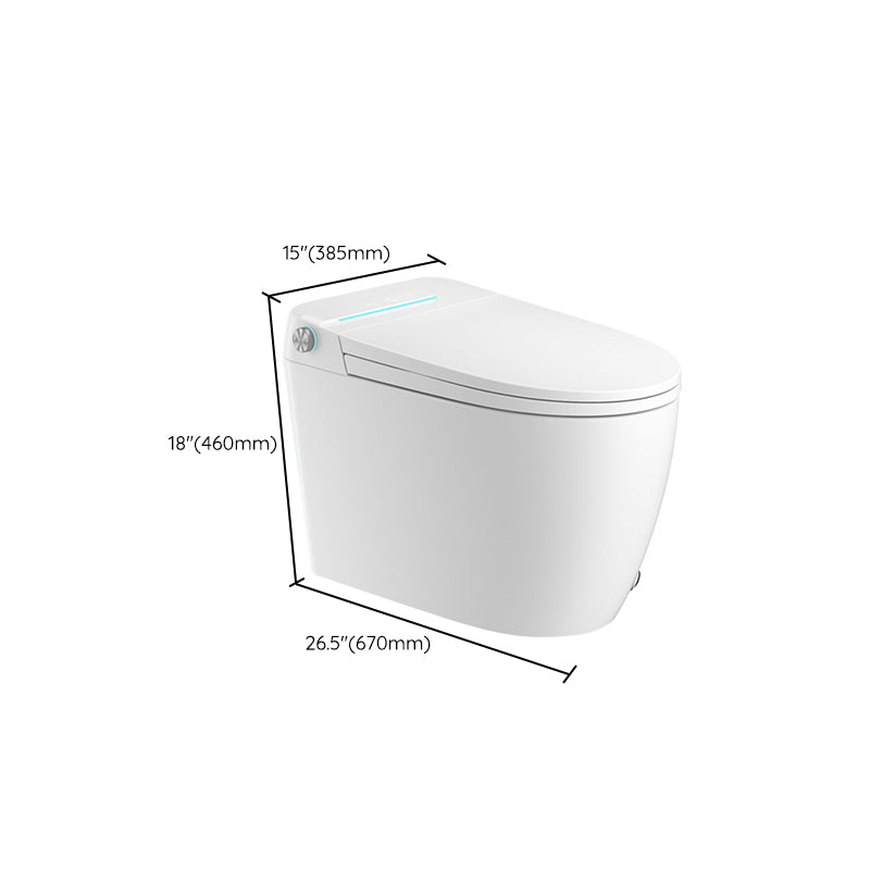 Modern Toilet Bowl All-In-One Porcelain Floor Mounted Siphon Jet Flush Toilet