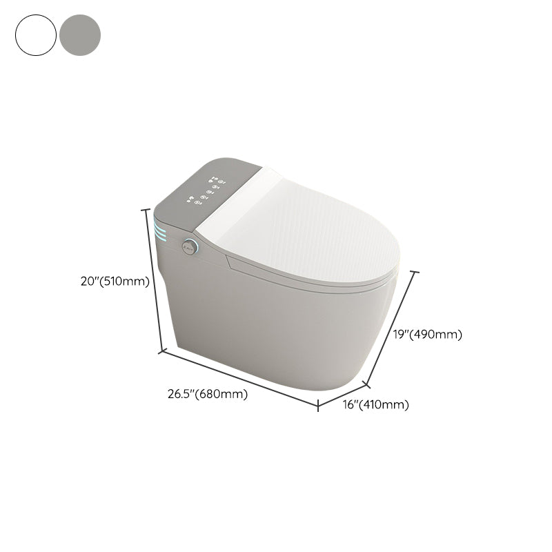Modern Toilet Bowl ABS Floor Mounted Siphon Jet Flush Toilet